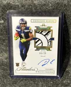 2021 Flawless D'Wayne Eskridge Signature Gloves SP 03/25 SGL-DWE - Picture 1 of 2