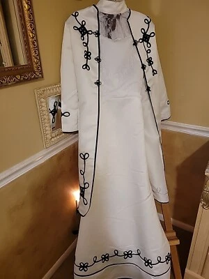 Downton Abbey Costumes.  Size7-9 Dress, Evening Coat,  Peticoat, Shoes 7, New  - Image 1 of 4