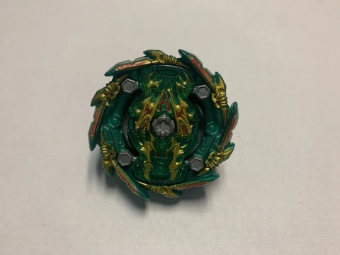 Beyblade Burst GT Rise B-135 Bushin Ashura Hurricane Keep Takara Tomy Green Cover