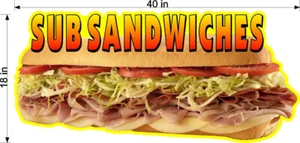 ¡VENTA DE LIQUIDACIÓN! DOS LETREROS DE PLÁSTICO CORRUGADO SUB SÁNDWICHES - Imagen 1 de 6