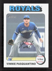 Vinnie Pasquantino 2024 Topps Heritage #365 White Border Parallel - Picture 1 of 2