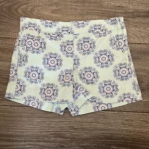 Janie & Jack Shorts Girls size 6 Mint Green Navy Pockets Adjustable Waist - Picture 1 of 10