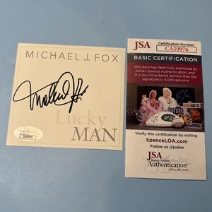 Michael J. Fox signed bookplate Back To The Future JSA - Picture 1 of 3