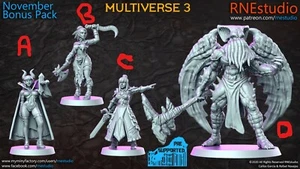 Impression 3D Figurines RN Studio, Multiverse 3 - Foto 1 di 5