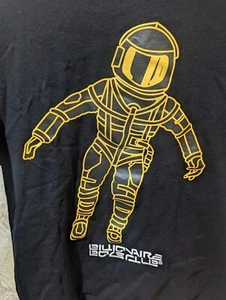 Billionaire Boys Club T-Shirt Black Astronaut Spaceman Large EUC - Picture 1 of 5