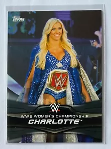 CHARLOTTE FLAIR /50 Silver Women's Championship 2016 WWE Topps Divas Revolution - Picture 1 of 2