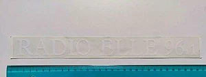 Adhesive Radio Elle 96.1 Sticker Autocollant 80s Vintage Kleber Mens Original - Picture 1 of 1