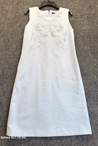 Brooks Brothers Dress Women's Size 2 Baby Blue Sheath Style Sleeveless Zip Up - Picture 1 of 12
