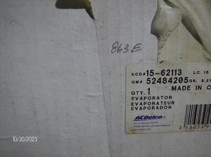 GENUINE GM ACDELCO 52484205 15-62113 HVAC EVAPORATOR CORE - Picture 1 of 2
