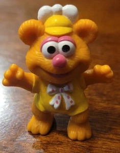 1986 McDonald's Toy Muppet Babies, Baby Fozzie Bear vintage 2” PVC Figure - Picture 1 of 7