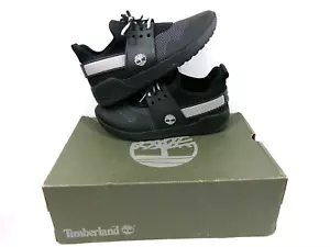 Timberland Kiri Up A1NWE Black Gray Sneakers Women's 9 Wide Knit Low Top w/BOX - Picture 1 of 11