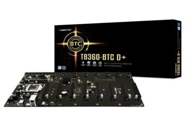 Biostar TB360-BTC D+ LGA1151 SODIMM DDR4 8 GPU Support GPU Mining Motherboard - Image 1 of 4