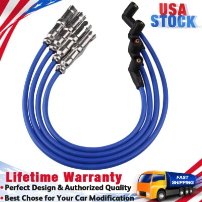 Juego de 4 cables de encendido de bujías para Volkswagen Golf Jetta Bora VW Beetle 2758 Foto 1 de 4