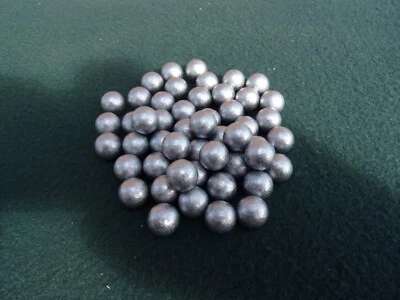 100 12.7mm approx round lead balls catapult  slingshot ammo  - Image 1 of 2