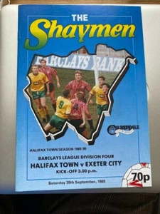 30/09/1989, Halifax Town v Exeter City (Champions) Division 4 - Picture 1 of 2