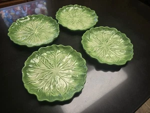 Set 4 piatti insalata cavolo Avon vintage a forma di lattuga/cavolo! - Foto 1 di 7