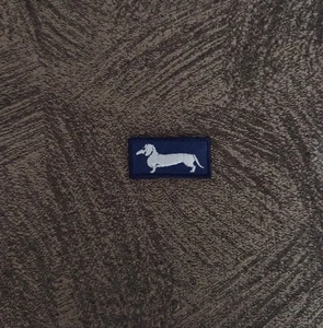 Patch Toppa Replica Harmont e Blaine Blu/Argento TERMOADESIVA O DA CUCIRE 4x2 CM - Foto 1 di 1