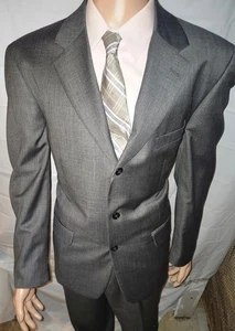 Mens New Tasso Angelico Super 140's Gray Suit Size 41 Regular - Picture 1 of 8