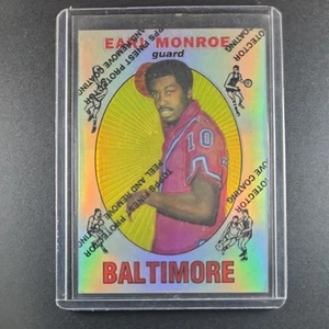 1996 Finest # 80 Earl Monroe Reprints Refractor w/ coating HOF - Picture 1 of 2