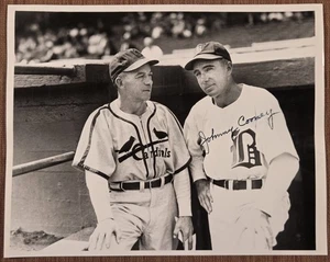 Foto 8x10 de béisbol Johnny Cooney Auto Boston Braves JSA Billy Southworth - Imagen 1 de 10
