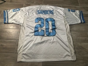 Vintage BARRY SANDERS HALL OF FAME DETROIT LIONS THROBACK TRIKOT GR 54 - Bild 1 von 11