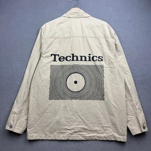 ZARA Jacke Herren L TECHNICS Beige Baumwolle Utility Patchwork Chore Army Y2K Selten - Bild 1 von 13
