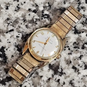 1957 BULOVA Self Winding 23 Jewel Gold Filled 30mm Watch - Runs! NICE! - Picture 1 of 6
