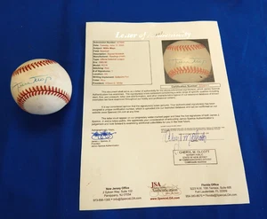 WILLIE MAYS Signed ONLB baseball (Giants - autograph) HOF - JSA Certified Letter - Picture 1 of 4