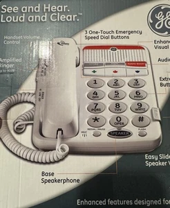 NOWY GE Duży przycisk Wzmocniony dźwięk Telefon Visual Ringer Głośnik 295686E1-A - Zdjęcie 1 z 4