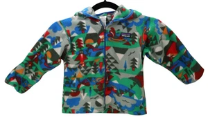 Patagonia Toddler Baby Synchilla Outdoor Multi Hooded Fleece Jacket Sweater 3T - Picture 1 of 4