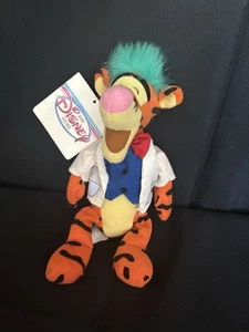 Disney Store Verrückter Wissenschaftler TIGGER aus Pooh Mini-Sitzsack 9 Zoll Plüsch mit Etikett - Bild 1 von 14