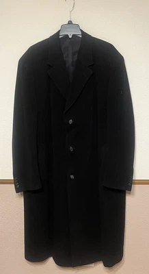 Abrigo de lana Jos A Bank para hombre 48L abrigo gabardina chaqueta de negocios negro 3 botones Foto 1 de 4
