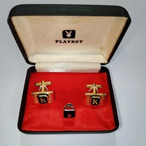 Playboy K Letter cufflinks Set - Picture 1 of 3