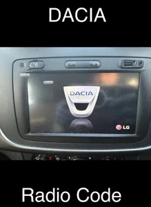 DACIA RADIO CODE ENTSPERREN FÜR ALLE MODELLE SANDERO DUSTER LOGAN MASTER CODE - Bild 1 von 6