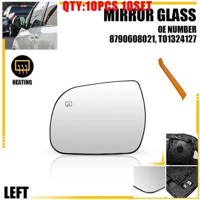 Vidro espelhado aquecido do lado esquerdo do motorista para Toyota Sienna 11-19 OE TO1324127 1-10X - Imagem 1 de 4