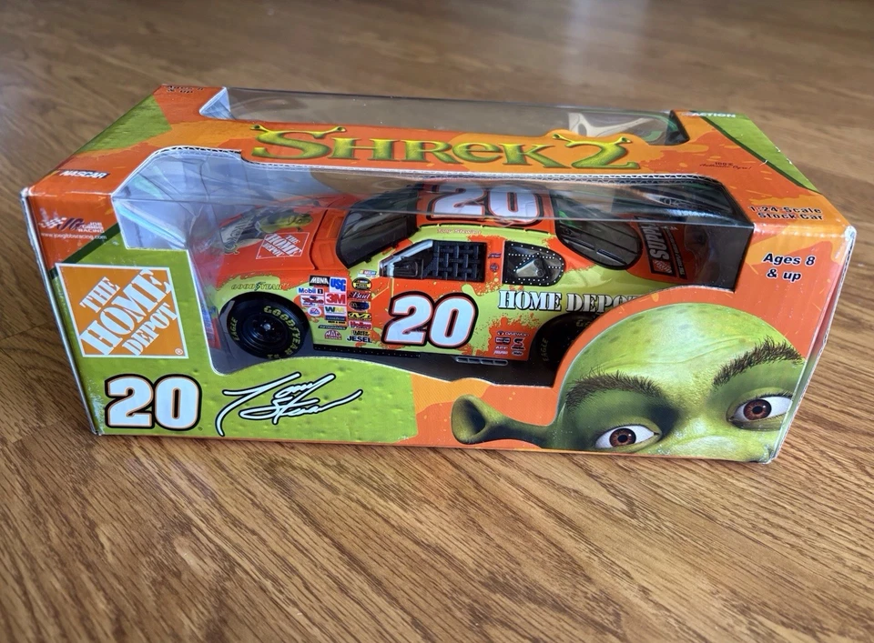 Shrek 2 Tony Stewart 20 The Home DEPOT 1 24-scale Stock Car