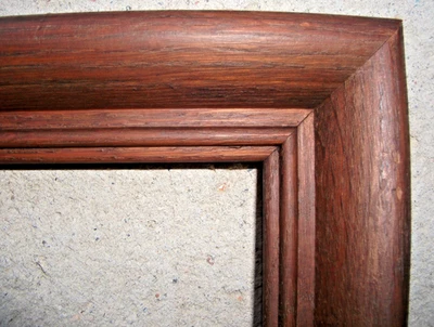 cadre ancien en bois massif de chêne 63 X  46 cm Feuillure 55 X 38 cm - Photo 1/4