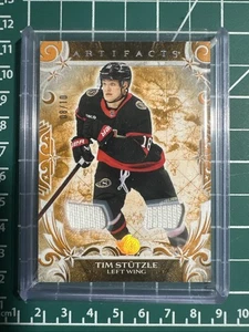 2024-25 UPPER DECK ARTIFACTS TIM STUTZLE Orange Materials Dual Patch 8/10 - Picture 1 of 2