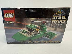 LEGO Star Wars 7124 Flash Speeder PRE-OWNED 100% Complete + Manual & Rebagged