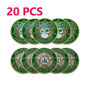 Moneda Desafío Departamento de Policía de la Ciudad de Chicago de Estados Unidos 20 piezas Medalla San Miguel - Imagen 1 de 11