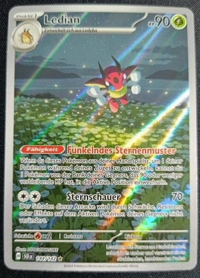 Pokémon Ledian SCR 144 Stellar Crown Illustration Rare Deutsch Near Mint  - Bild 1 von 4