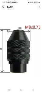 Deutsches schlüsselloses Bohrfutter Universal Schnellwechsel rotierend für Dremel/B&D - Bild 1 von 2