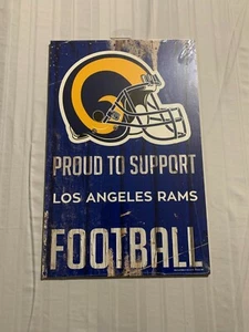 Los Angeles Rams NFL 17" x 11" Wood Decorative Indoor Sign Wincraft Brand New - Picture 1 of 2