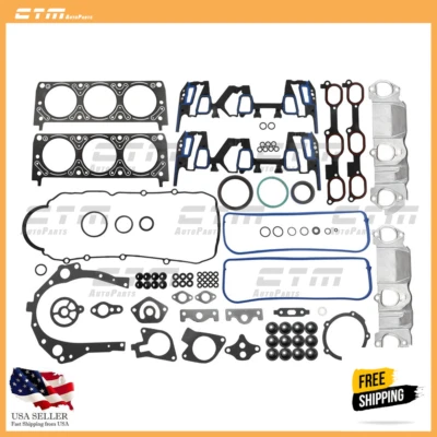 Full Gasket Set Fit 00-03 Pontiac Grand AM Buick Chevy Impala Oldsmobile 3.4 OHV - Image 1 of 4