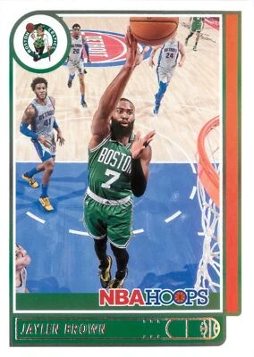 Jaylen Brown 2021-22 Panini NBA Hoops Basketball Base Card #9 Boston Celtics - Image 1 of 2
