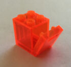 1 x Vintage Lego 4345 Trans Neon Orange 2x2 Box With Slot Door Creator/Space