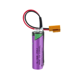 SL-360 TL-5903 3,6V SPS Akku für Siemens S7-400 6ES7971-0BA00 mit braunem Stecker - Bild 1 von 2