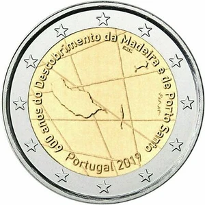 manueduc PORTUGAL 2019 2 EUROS 600 Años Descubrimiento ISLAS MADEIRA NUEVO - Imagen 1 de 2