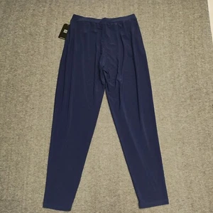 Clara Sun Woo Pants Womens Small 8 / 10 Blue Rayon Stretch Made In USA - Picture 1 of 10