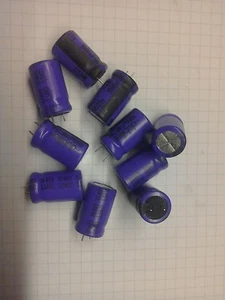 Dubilier aluminium electrolytic Capacitors 25v 1000uf 85'C CEBM Radial x 10 of. - Picture 1 of 2
